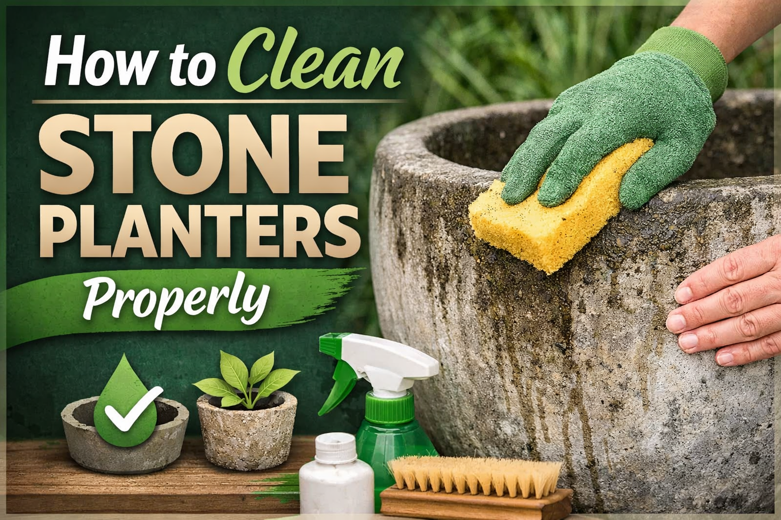 How to Clean Stone Planters Properly