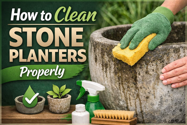 How to Clean Stone Planters Properly