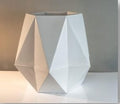 Argyle Diamond Planter in Fiberglass or Stone for Indoor Outdoor