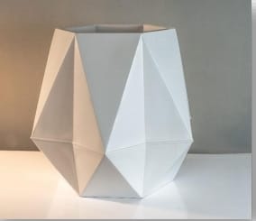 Argyle Diamond Planter in Fiberglass or Stone for Indoor Outdoor