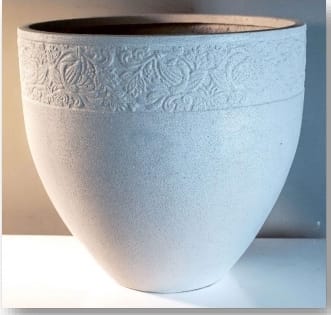 Carva Luna Planter in Fiberglass or Stone Indoor Outdoor Modern