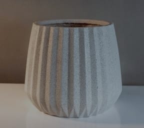 Linea Prism Planter in Fiberglass or Stone Indoor Outdoor
