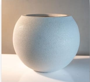 Orbis Orion Planter in Fiberglass or Stone Indoor Outdoor Modern