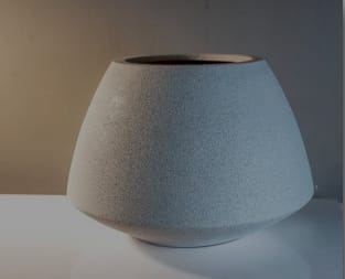 Orbit Zenith Planter in Fiberglass or Stone Indoor Outdoor